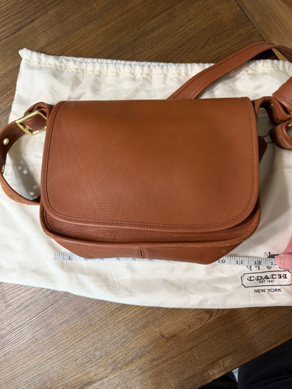 Coach Tan/Brown Leather Crossbody Bag - Picture 2 of 15